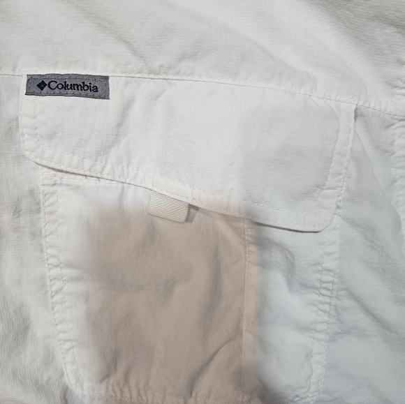 Columbia Titanium White Long Sleeve Outdoor Fishing Hiking Shirt XXL 2XT Nylon - Picture 2 of 8